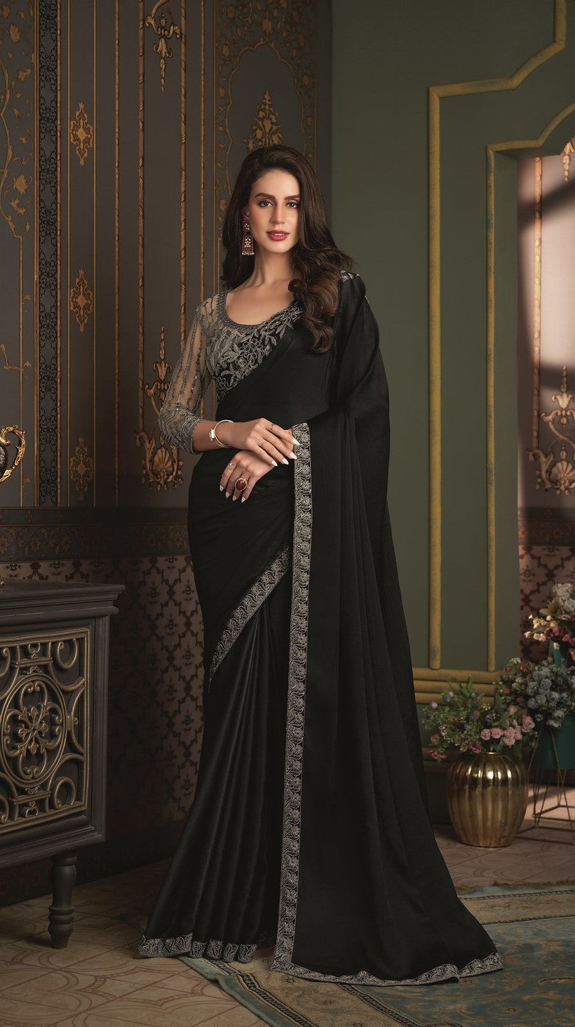 Buy Black Cotton Saree online in USA, CANADA, Australia from kotasilk.com