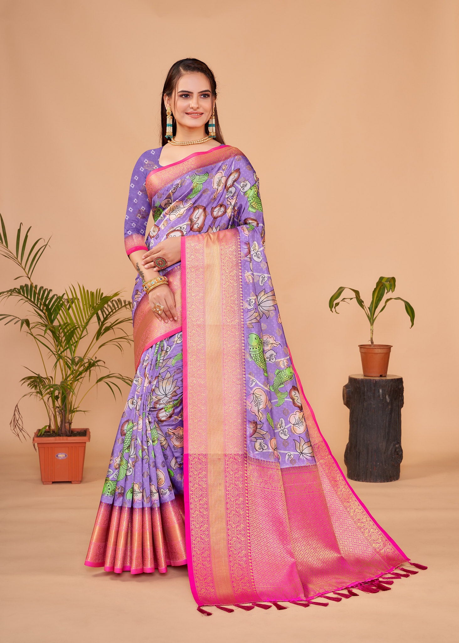 Buy Kalamkari Saree online in USA, CANADA, Australia from kotasilk.com