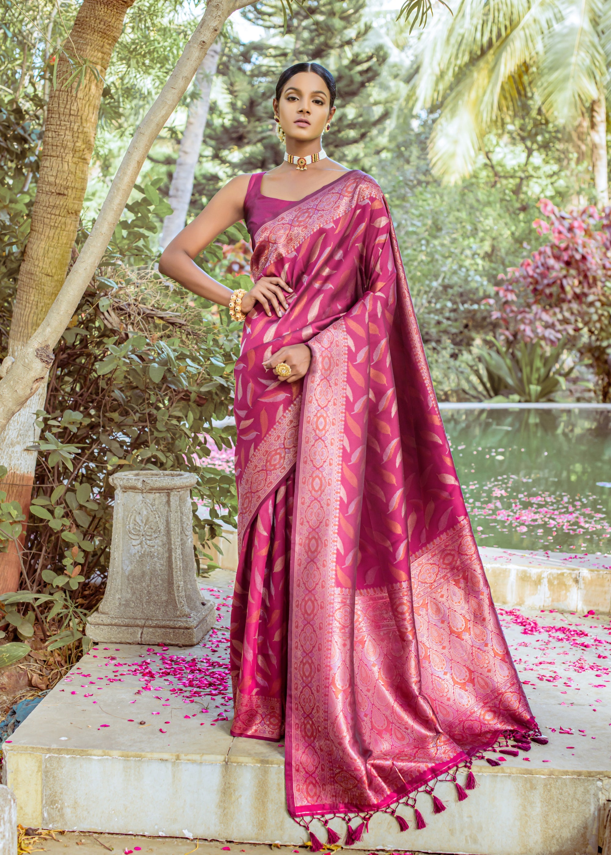 Buy Magenta Saree online in USA, CANADA, Australia from kotasilk.com