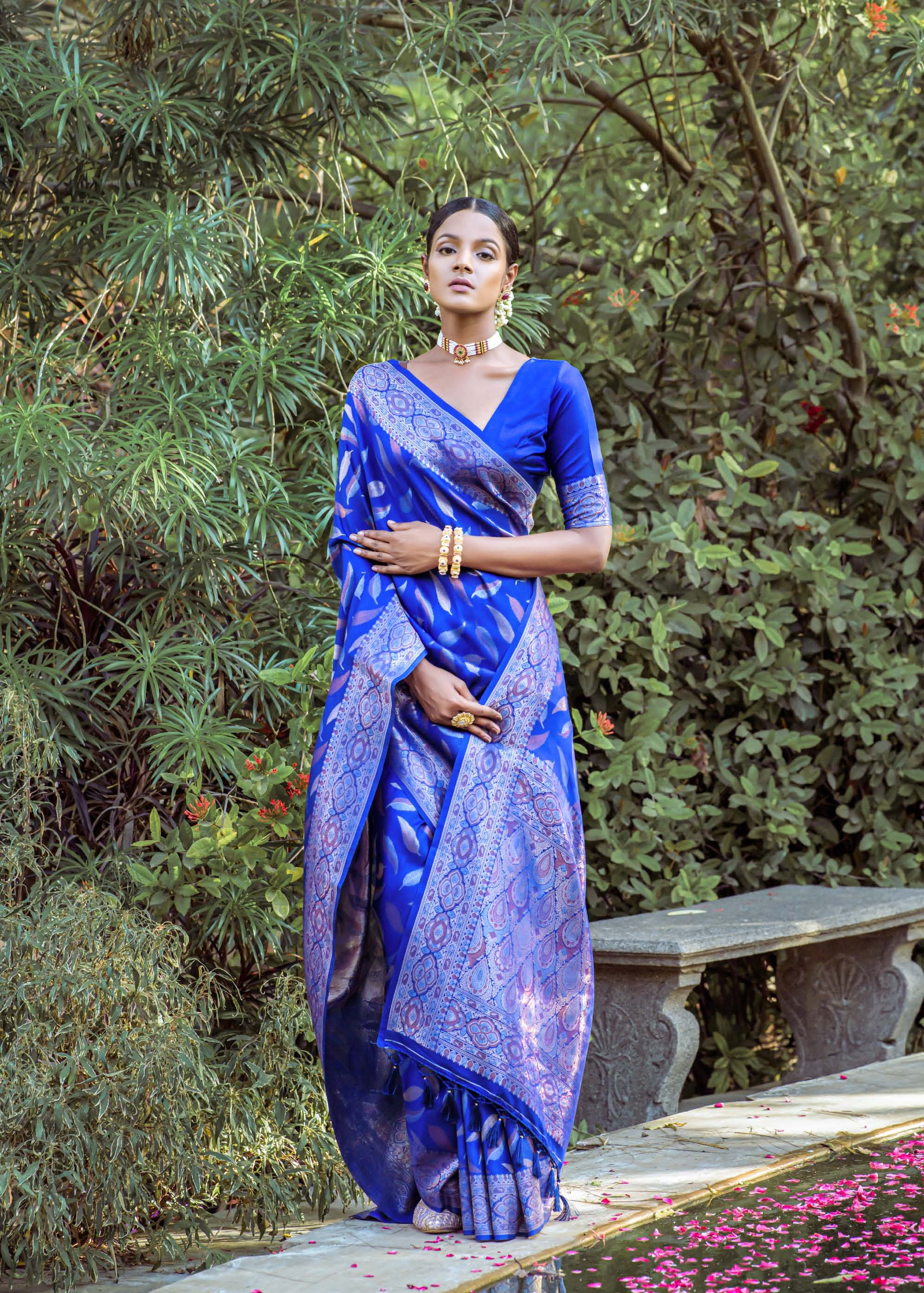 Blue Silk Saree