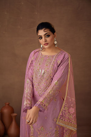 Light Pink Color  Sharara Salwar Suit