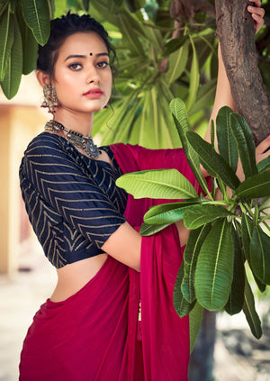 Pink Saree