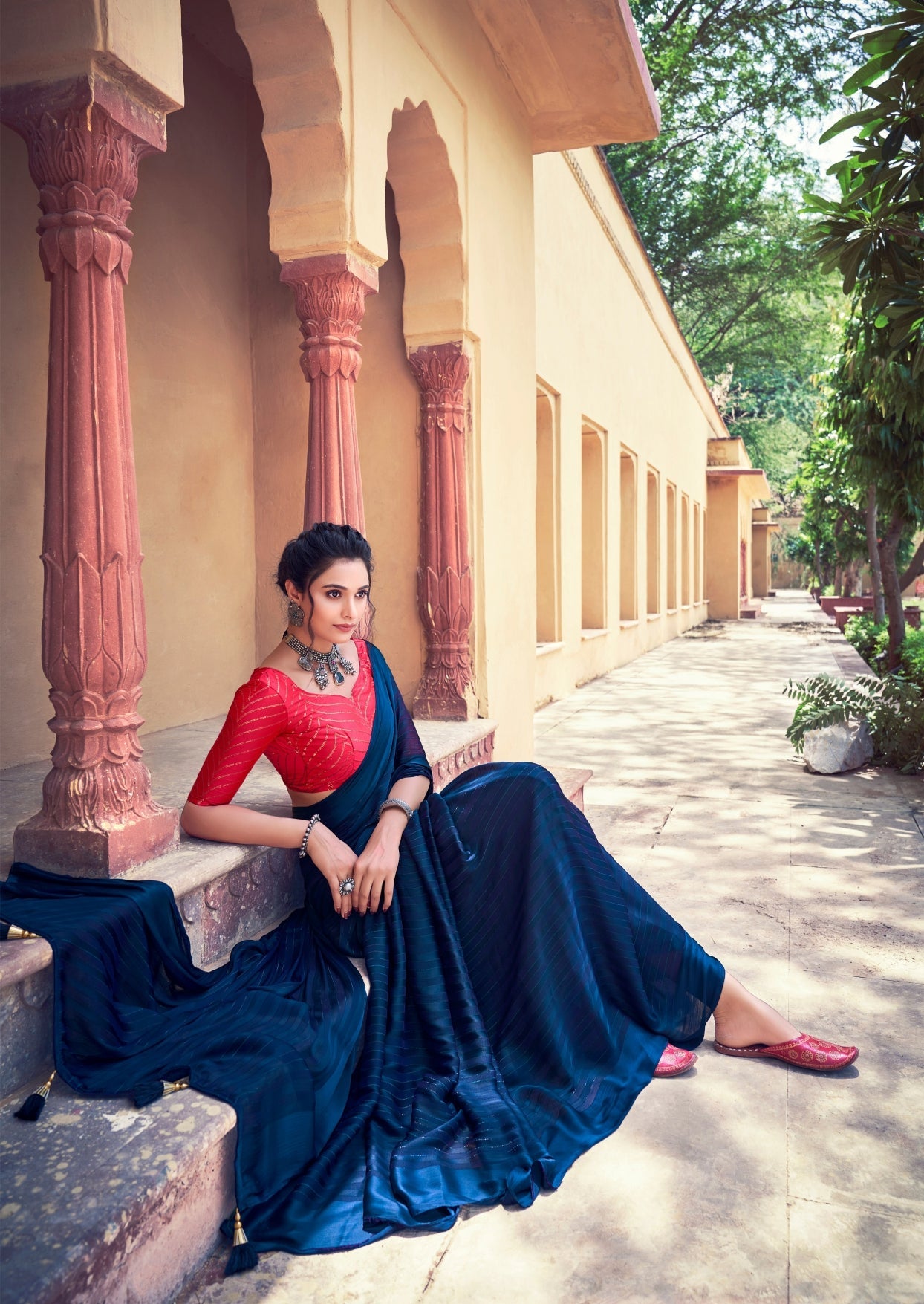 NavyBlue Saree