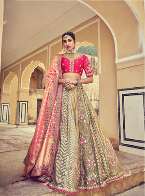  Gold Lehenga Choli