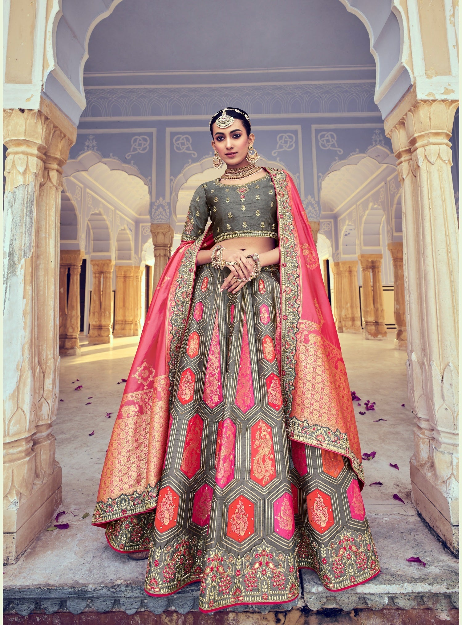 Grey Color Lehenga Choli