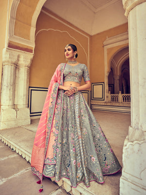 Grey Lehenga Choli