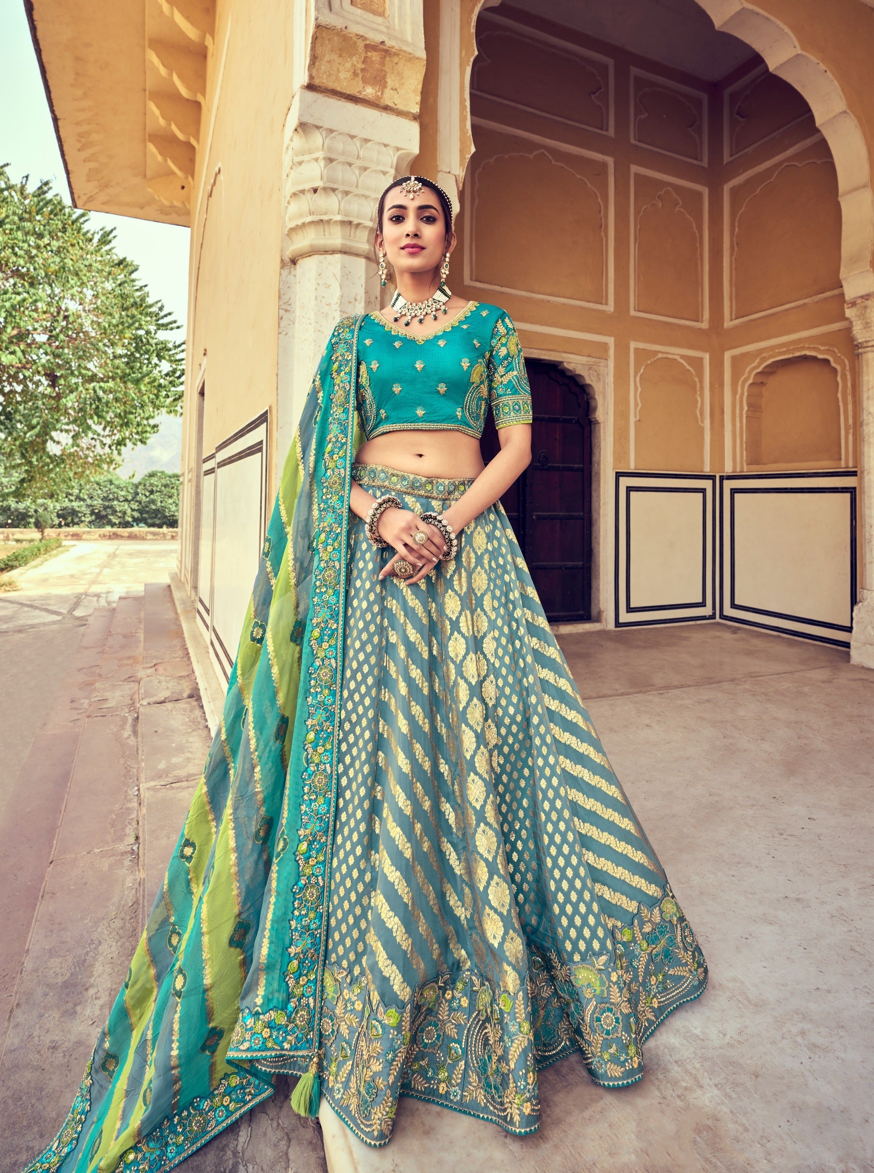 SeaGreen Lehenga Choli