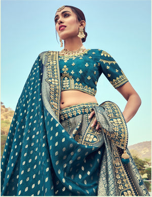 Navy Blue Lehenga Choli