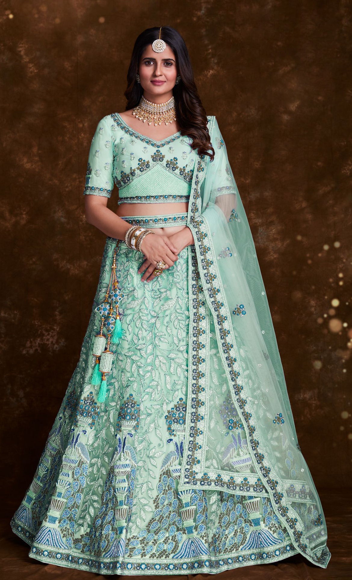 Part Wear Embroidered Silk,Net Kids Traditional Lehenga at Rs 1800/set in  Pune