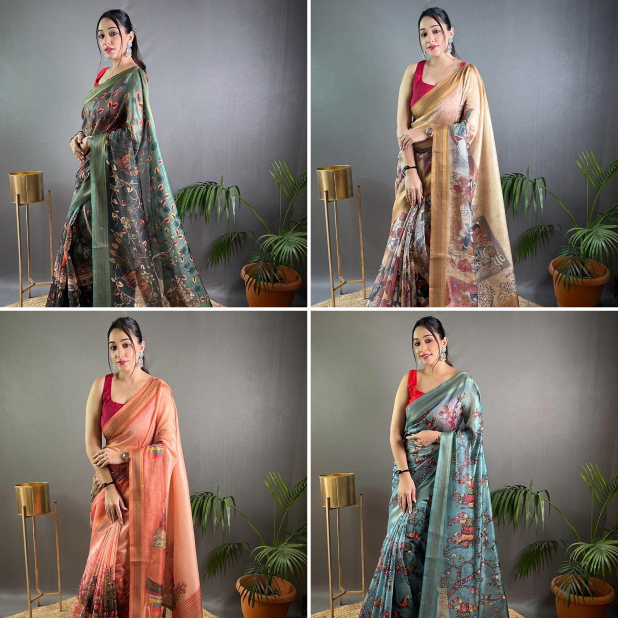 Elegant Brown Soft Silk Saree: Perfect for Weddings and Parties