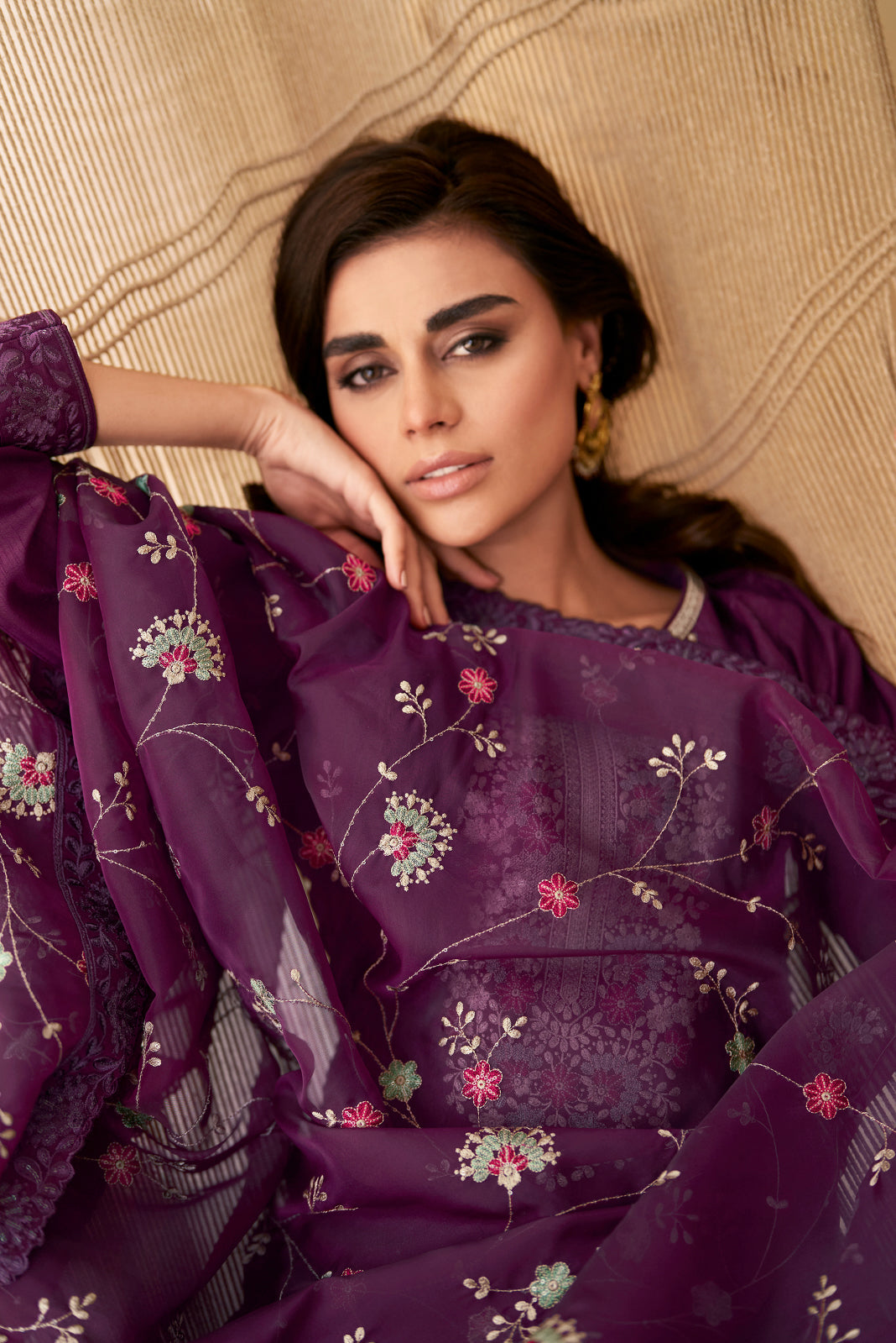 Elegant Purple Embroidered Salwar Suit for Wedding and Party Glamour