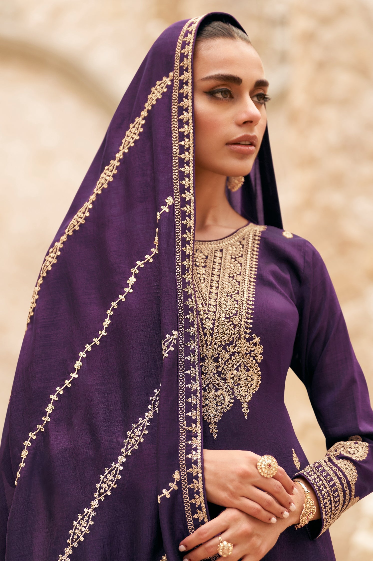 Elegant Purple Silk Salwar Suit for Weddings and Parties - Premium Quality