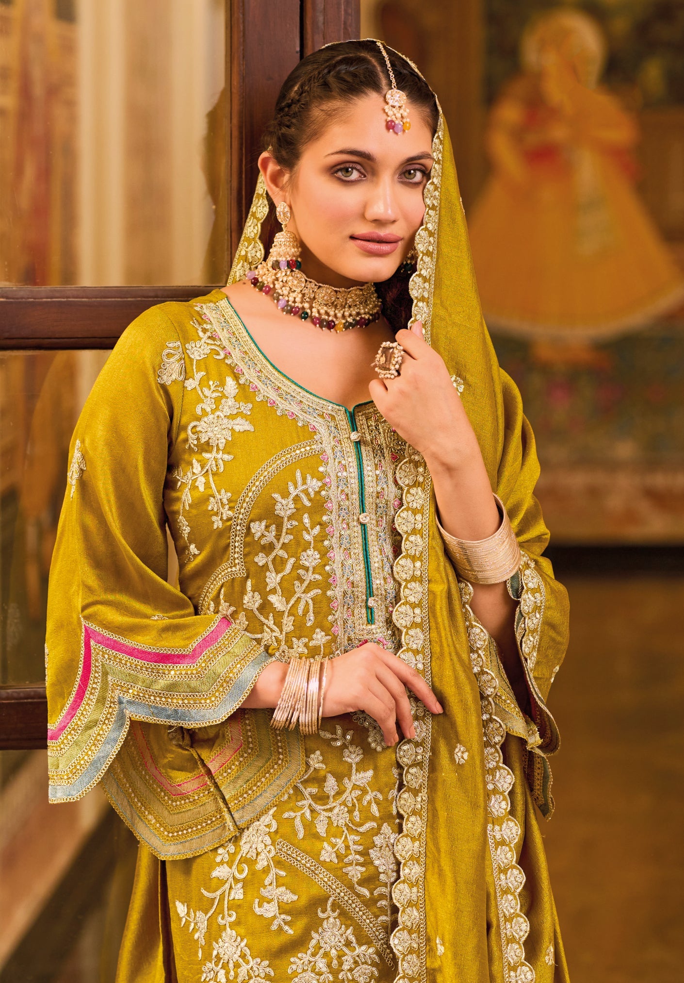 Elegant Yellow Silk Salwar Suit for Wedding and Party Glam